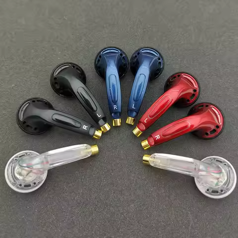 FENGRU DIY EMX500 Lite Flat Head Earbuds DIY Earphone HiFi Bass Earbuds DJ Earbuds Heavy Bass Sound