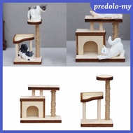 [PredoloMY] 1:12 Cats Tree House Model Pet Center Model Cat Scratch Post for Accessories