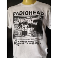 เสื้อนำเข้า Radiohead Fast-Track I Have A Paper Oasis Alternative Rock Psychedelic Grunge Indie Gildan T-Shirt รับประกัน ค่ะ