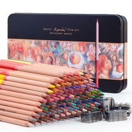 Marco Renoir Coloured Pencils set 24/36/48/72/100/120 color Oily/Water Color Pencils set Tin box Pro