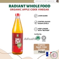 Radiant Organic Apple Cider Vinegar 750ML