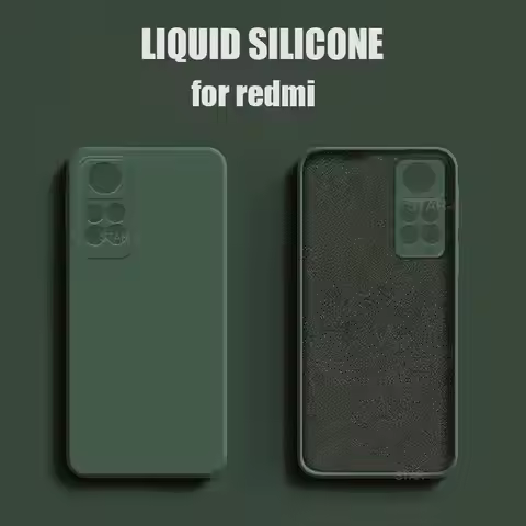 Liquid Silicone Case On For Xiaomi Redmi Note 11 4g Note11 Pro 5g 11s 11pro Note10 10 S 9 8 7 Origin