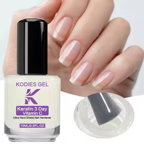 KODIES GEL 3 Day Nail Strengthener Normal Growth Polish Natural Tint Nail Protectant Finish Stronger