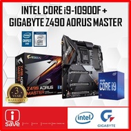 P.W.P. Intel Core i9 10900F Processor + Gigabyte Z490 Aorus Master Motherboard