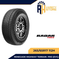 RADAR 265/65R17 112H RENEGADE H/T PRO EV-C HIGHWAY TERRAIN TIRES