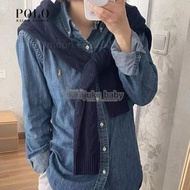 Polo Ralph Lauren 彩馬刺繡牛仔襯衫