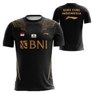 Jersey T-Shirt SUDIRMAN CUP INDONESIA THOMAS UBER 2021 BNI Edition Of Badminton Isa Unisex Size Xs-4
