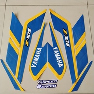 Striping Yamaha RX z rxz Blue Yellow 1992 list body Sticker Motorcycle Standard Best Quality ter