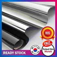 【 Free* TOOLS】Privacy Tinted Film for House Office and Apartment. Colors - Outside Silver inside Gre