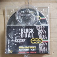 REGINA  SPOCKET SET YAMAHA (XJ6F/JX6N)(16T/46T)O-RING