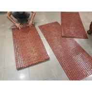 Bamboo spa bed mat [mat with border]