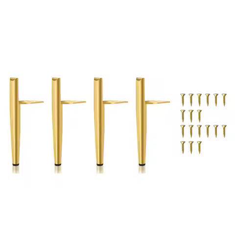 G6-4 Piece Furniture Feet Height 19.5 Cm Furniture Legs Sofa Foot Cabinet Feet Gold