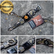 Combo BUNDSTRAP B2 + R M 1930 German Watch Strap Army Camouflage LEATHER - R Am LEATHER.