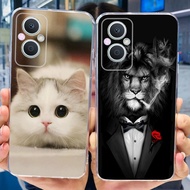 Oppo F21 Pro 5G Case CPH2455 Transparent TPU Shockproof Fashion Cute Funny Cool Pattern Back Cover O