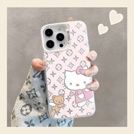 Pink Hellokitty Case For Vivo Y17 Y12 Y12S Y30 Y7S Y50 Y100 S10 S10E V23E V23 V25 V27 V29 X60 X70 X8