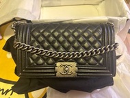Chanel Boy 25cm 銀扣