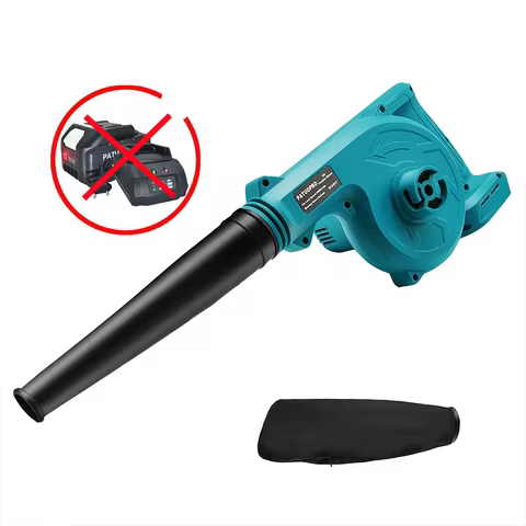 PATUOPRO 2 In 1 Cordless Electric Blower Suction Leaf Computer Dust Collector Snow Blowing For Makit