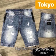 QUẦN SỌT SHORT LỬNG JEAN NAM CHẤT BÒ XANH WASH TRẮNG TAKANA OTAKAA TK-237- TOKYO FASHION