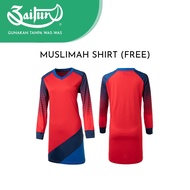 [NOT FOR SALE] Zaitun Arora Sports Activewear Long Sleeve Sport Muslimah Shirt – Red Edition