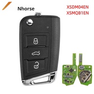 Xhorse VVDI VVDI2 Key Tool Max MQB รีโมทอเนกประสงค์แบบไร้สายสำหรับรถยนต์อัจฉริยะ XKMQB1EN XKDM05EN X