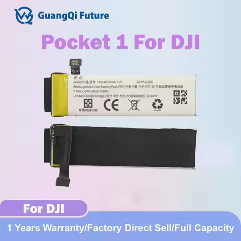 875mAh 7.7V Replacement Battery HB3 For DJI Osmo Pocket Osmo Pocket II Osmo Pocket 1 2 Rechargeable 