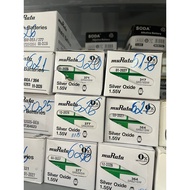 MuRata battery codes SR416SW / SR521SW / SR621SW / SR626SW / SR920SW / SR927SW / SR721SW / SR616SW