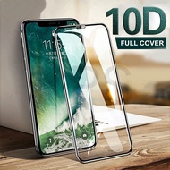 10D Tempered Glass On For iPhone XS 7 8 6 Plus Screen Protector Full Cover Protective Glass For iPhone XR XS Max 11 Pro