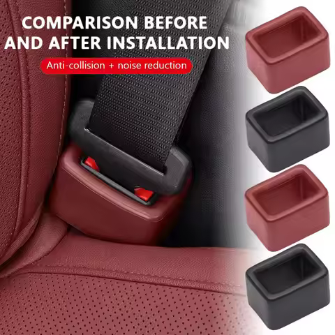 Car Seat Belt Cover Rear Seatbelt Buckle Booster to Makes Receptacle Stand Upright for Easy Child Au