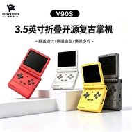 2025 New Style Flip Folding Handheld V90S Bubble Machine Hall Kaiyuan Handheld Game Console psp Doub