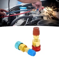 titishop Brass Coupler Adapter R1234yf Quick Couplers Kit R1234YF to R134A Car Conditioner AC Chargi