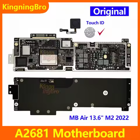 2022 M2 Laptop Motherboard For Macbook Air 13.6" A2681 Logic Board With Touch ID 256G 512GB 820-0253