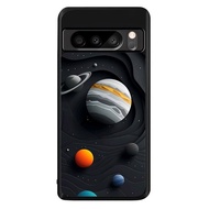Hybrid Case Google PIXEL 8 Pro 8 7 Pro 7 7A 6 Pro 6 6A 5 4 XL 4 4A 3 XL 3 3A Planet Astronomy GN0057