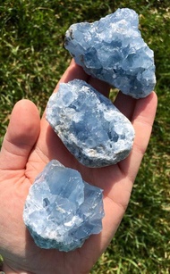 Raw Celestite Cluster Blue Celestite Geode - Celestite Cluster - Healing Crystal - Celestite Cluster