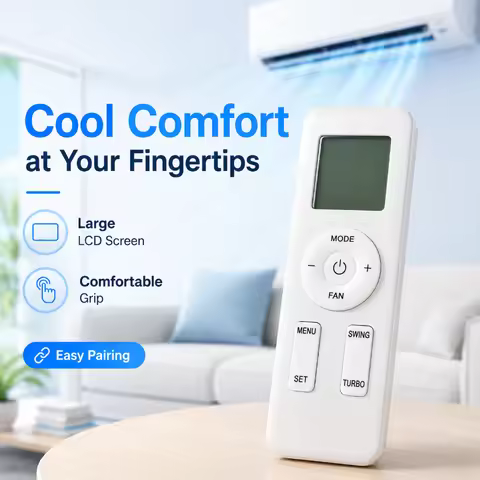 Suitable for Gree Air Conditioner Remote Control, Model YAY1F1, YAY1F2, GWC12AAC-D3NNA1D/I, GWC18AAD