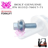 Genuine Part Number 81552-76017-71 for Toyota FB15,FD,FG Forklift