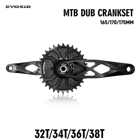 EVOSID Mountain Bicycle DUB 29mm Crankset 165 170 175mm R-SPEC Trail Hollow Bike Crank 32T 34T 36T 3