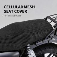 Motorcycle Anti-Slip 3D Mesh Fabric Seat Cover Breathable Waterproof Cushion For Honda GB350 S GB350