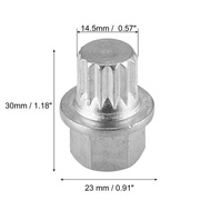 [Wheel hub nut] X Autohaux Wheel Lock Lug Nut Anti Theft Screw Removal Key for VW Audi ABC0/10PT ABC