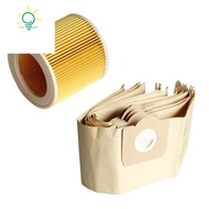 5X Dust Bag 1X Filter for KARCHER WD3 Premium WD 3,300 M WD 3,200 WD3.500 P 6,959-130 Vacuum Cleaner