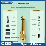 magwen 1/2Set 6.5mm To 3.5mm And 3.5mm To 6.5mm Audio Adapter Set 1/4-inch To 1/8-inch And 1/8-inch 
