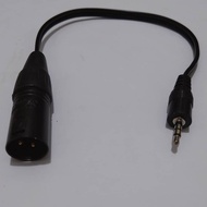 3.5mm BB stereo to XLR male audio cable 12 inches long