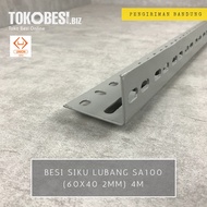 Besi Siku Lubang SA100 (60x40 2mm) 4m pengiriman Kota Bandung