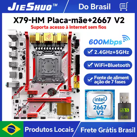 JIESHUO X79-HM Motherboard Kit with LGA2011-3 Xeon E5-2667 V2 16GB DDR3 1333MHz Dual Channel for Gam