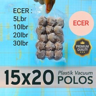 Vacuum Plastic POLOS 15x20 Plastic Vacuum Bag 15 x 20 Retail Frozen Plastic Retail
