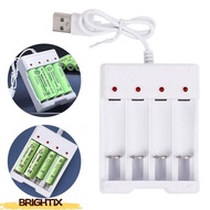 BRIGHTIX AA / AAA Battery Charger Universal Adapter Rechargeable USB Battery Charger