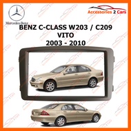 หน้ากากวิทยุรถยนต์ BENZ C-CLASS W203 รถปี 2003 - 2010 สำหรับจอ 7 นิ้ว (NV-BE-014)