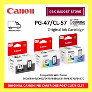 Canon PG-47 CL-57s CL-57 Original Ink Cartridge For Canon E400 E410 E470 E3170 E3370 E4270 Printer | Canon Genuine Ink