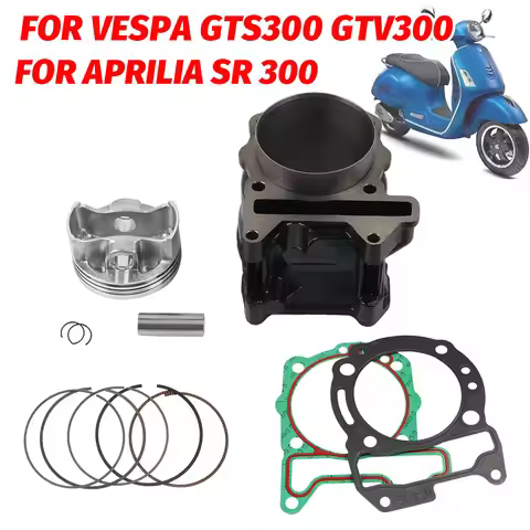 For PIAGGIO VESPA 300 GTS300 GTV300 Aprilia SR 300 SR300 VESPA GTS 300 75MM Motorcycle Big Bore Cyli