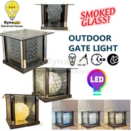 Outdoor Gate Light | 10" 250mm Waterproof Outdoor Crystal Gate Lamp Pillar Light | Lampu Pagar Tiang | 水晶柱头灯 | Dynamix