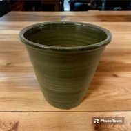 OISHI - 大石物產 - 新日系風格 墨綠流水 陶瓷花盆 中碼 (日本製造)